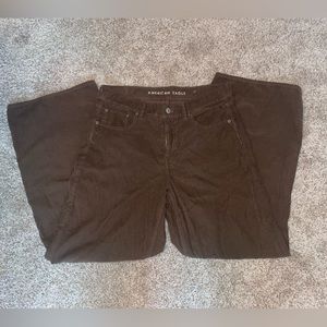 Brown baggy corduroy jeans from American Eagle